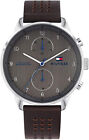 NWB 1791579 AUTHENTIC Tommy Hilfiger Chase Multi-function Men's Watch Brown Band