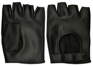 Unisex Adults Black Stylistic Bus Driving Wheelchair Gloves Button Fasten GIFT!