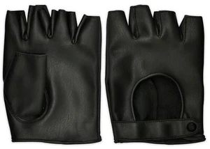 Unisex Adults Black Stylistic Bus Driving Wheelchair Gloves Button Fasten GIFT! - Picture 1 of 5