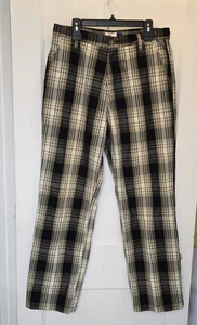 Pantalones informales a cuadros 100 % algodón Phat Farm Y2K para hombre talla 34 x 32 - Imagen 1 de 12
