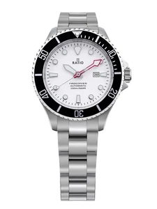Ratio FreeDiver White Dial Automatic Diver's 200M Women's Ladies Watch RTFL833 - Picture 1 of 6