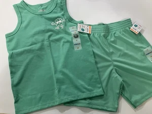 Garanimals Jungen Größe 4T Grafik Jersey Tank & Poly Short Set-neu-grün - Bild 1 von 4