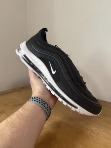 Nike Air Max 97 Mens Shoes Trainers UK Size 13 Black / White 921826 001 - Picture 1 of 11