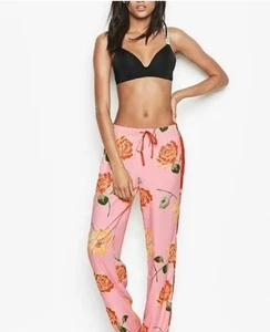 Victoria's Secret Lounge Pajama PJ Floral Sleep Pants Size Large - Picture 1 of 8