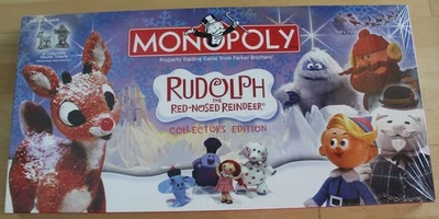 DAMAGED BOX/NEW/SEALED Rudolph The Red Nosed Reindeer Monopoly 2005 - Image 1 of 4