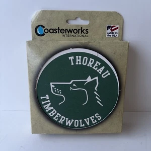Thoreau Timberwolves Coasterworks International Water Stone Coasters Made In USA - Picture 1 of 10