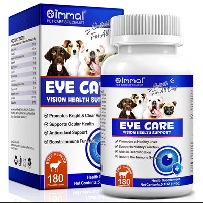 Eye Care for Dogs – 180 Chewable Tablets – Vision & Immune Support Supplement - Image 1 of 4