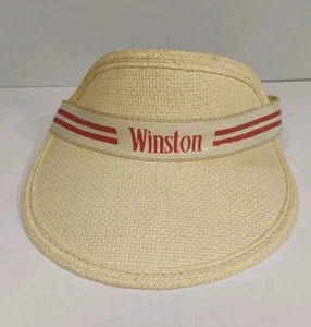 Vintage seltene Winston Schirmmütze Werbung gewebt weiß rot - Bild 1 von 11