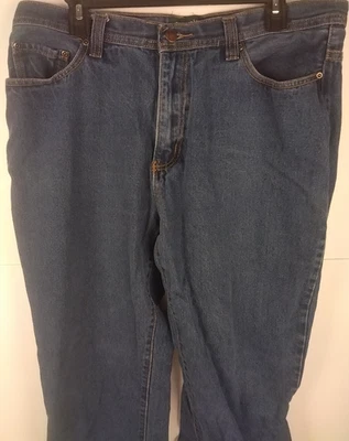 Pantalones de mezclilla para hombre Outdoor Life calce relajado 100 % algodón lavado medio azul talla 36-30 Foto 1 de 4