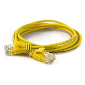 wantecWire 7281 Extra Thin Patch Cable Yellow - Afbeelding 1 van 1