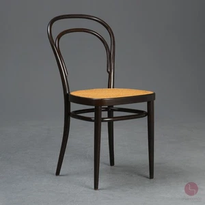Thonet 214 Wiener Kaffeehausstuhl Bugholz Stuhl Nussbaum Braun schöne Patina - Bild 1 von 22