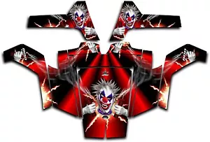 Polaris RZR 800 UTV Wrap Graphics Decal Kit 2007 2010 Pyro The Clown Red - Bild 1 von 1