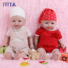 IVITA 20"Big Boy and Girl Doll Reborn Baby Full Silicone Doll Xmas Gifts