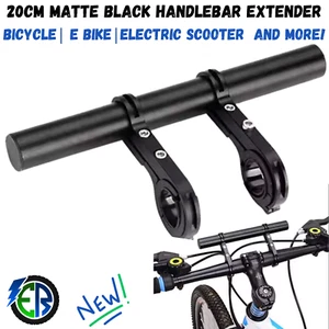 Accesorio de Soporte de Montaje para Manillar de Bicicleta NEGRO MATE Bicicleta EBike Scooter Nuevo - Imagen 1 de 12