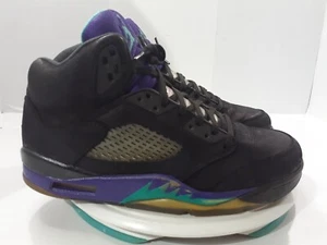 Nike Air Jordan 5 Retro Black Grape Shoes Men's SZ 8.5 OG 136027-007 Black -! - Picture 1 of 11