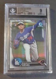 Julio Urias 2016 Bowman Chrome National Refractor Rookie #BNR4 RC BGS 9 - Picture 1 of 5
