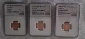 2019 W Lincoln Shield Cent 3 Coin Set. NGC Holders all 69 graded - Picture 1 of 3