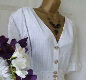 π******MONSOON PRE OWNED "DOLLY WHITE" DRESS SIZE 12******π - Picture 1 of 8