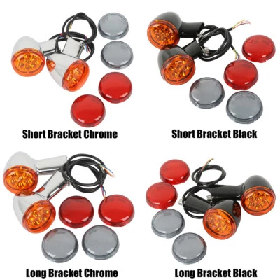 Soporte de luz LED para señales de giro apto para Harley Sportster XL 883 XL1200 1992-2023 Foto 1 de 4