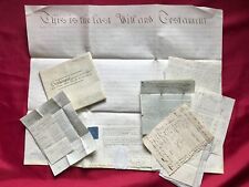 1832 Marriage Settlement and 1835 Probate of Miss Rachel Mellor Brewer & Bills