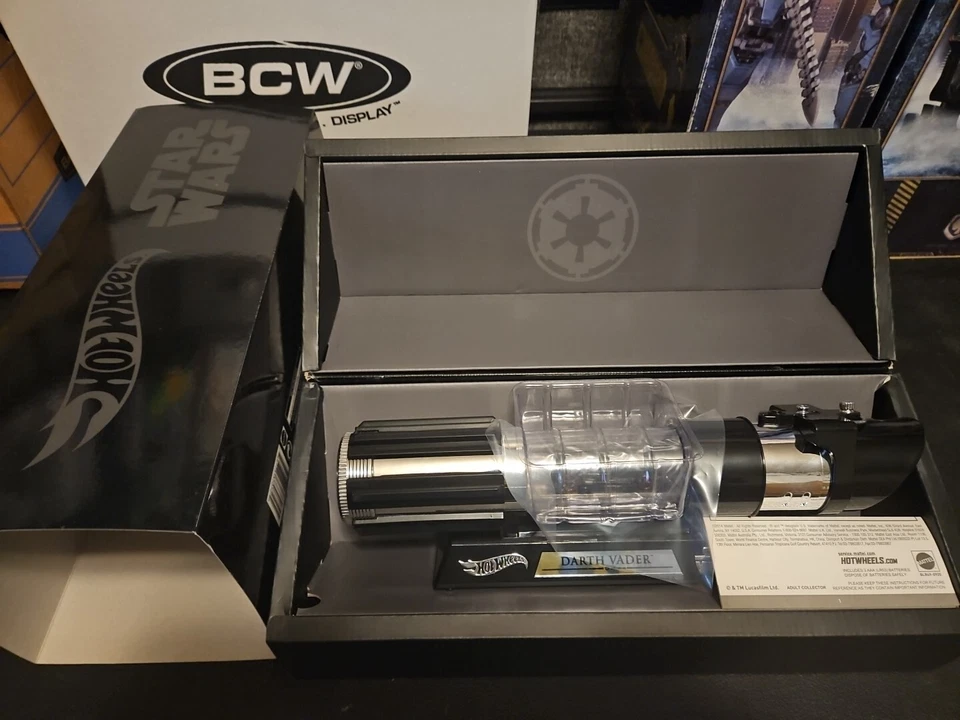 2014 SDCC Exclusive Mattel Hot Wheels Star Wars Darth Vader Lightsaber NIB, Rare - Image 1 of 1