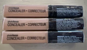Wet n Wild Photo Focus Concealer~Mixed Lot~ Med Peach~Light Beige~ 3 Pack Total - Picture 1 of 5