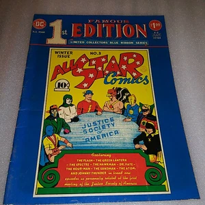 DC Famous 1st Edition F-7 All Star Comics 3 Limited Collector's 1st App. JSA - Bild 1 von 12