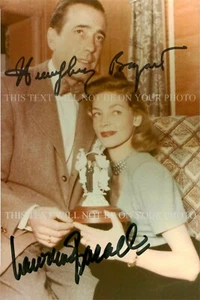 HUMPHREY BOGART AND LAUREN BACALL SIGNED AUTOGRAPH 6X9 RPNT PHOTO - Picture 1 of 1