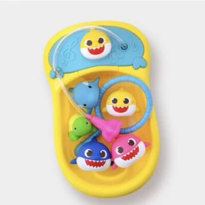Pinkfong Baby Shark Bath Time Play Set 5figure Doccia Pesca Organizzatore Giocattolo - Foto 1 di 5