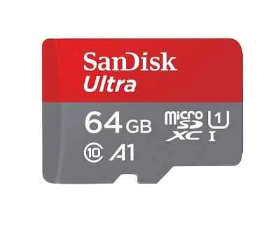 Pack of 2, 64GB  A1 Micro SD Card Class 10UHS-1  TF Flash Card for Samrtphone/PC - Image 1 of 4