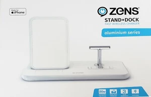 Zens ZEDC06W/00 Ständer + Dock Aluminium Kabelloses Ladegerät - Weiß - Bild 1 von 2
