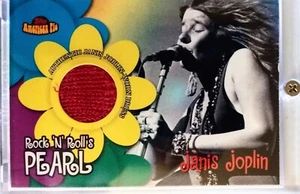 2001 Topps American Pie Rock N’ Rolls Pearl Janis Joplin Worn Dress Relic #PAPM4 - Picture 1 of 2