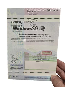 Windows 98 Getting Started (Sealed w/ Product Key) - No Disc - Afbeelding 1 van 1