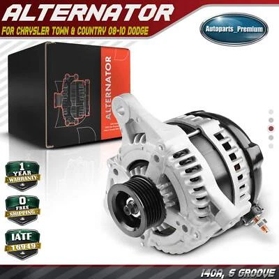 Alternador para Chrysler Town & Country 2008-2010 Dodge Grand Caravan 140A 12V CW - Imagem 1 de 4