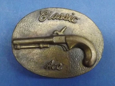Hebilla de cinturón de pistola Romano 1976 vintage Classic Ace Foto 1 de 3