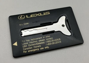 Lexus RX 300 Door Flat Key Replacement Spare Wallet Credit Card Key - Picture 1 of 5