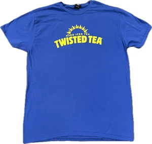 Twisted Tea Hard Iced Tea T Shirt. Hanes. Size: Men's Large. Golden State Blue - Picture 1 of 4