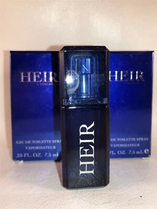 Paris Hilton Heir Men Cologne Spray Travel Size Toilette EDT .25 Oz Lot Set x 2 - Picture 1 of 1