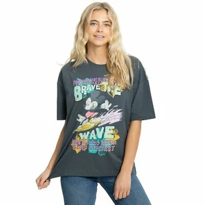 Disney Ladies OVERSIZED T-SHIRT MICKEY MOUSE WAVE S - XL Official - Picture 1 of 5