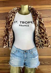 L.A. Hearts Chic ST. TROPEZ France Cutout BODYSUIT Size Small - Picture 1 of 21