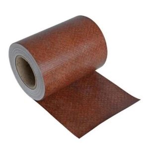 Brise-Vue Rayures Clôture Panneau 35 M Double Tige Feuille de PVC Rust Optique - Photo 1/6