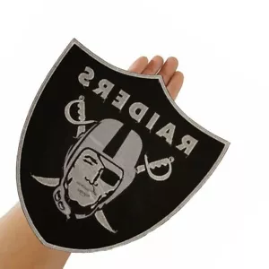 Las Vegas Raiders Nation Large Size 11.0"x12.0" Sew Embroidered Iron on Patch - Picture 1 of 5