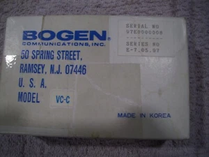 BOGEN COMMUNICATIONS VC-C (NIB) - Picture 1 of 1