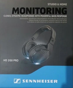 Sennheiser HD 200 Pro Écouteurs Dynamique Chiusa Avec Forte Rendement Des Basses - Picture 1 of 9