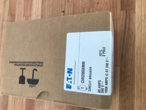 EATON CHV2060 60A 240V 100KAIC 2P CIRCUIT BREAKER - Picture 1 of 4
