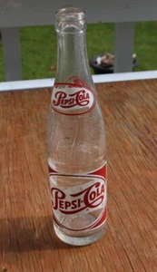 Vintage Pepsi-Cola Original 10 FL.OZ. Raised Graphic Bottle - Picture 1 of 5
