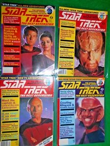 STAR TREK THE NEXT GENERATION OFFICIAL MAGAZINE SERIES LOT(4) 1987 TO 1988 - Picture 1 of 3