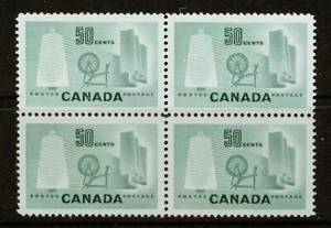 CANADA -1953-1969 - 3 DIFFERENT 50¢ BLOCKS OF 4 - VF** - Picture 1 of 3