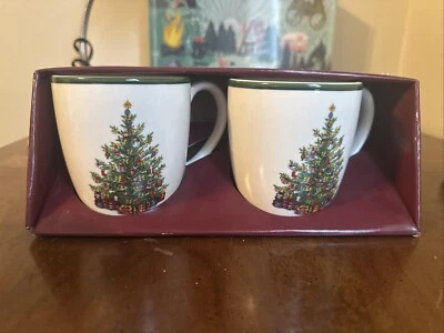 2 CHRISTOPHER RADKO праздник празднования Рождественская елка кофейные кружки новый чашки чая - Изображение 1 из 4