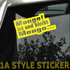 MONGO ist und bleibt Mongo Aufkleber  shocker haters fuck you jdm  sticker